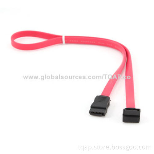 Serial ATA III 50cm Data Cable with 90° Bent Connector, Bulk Packing